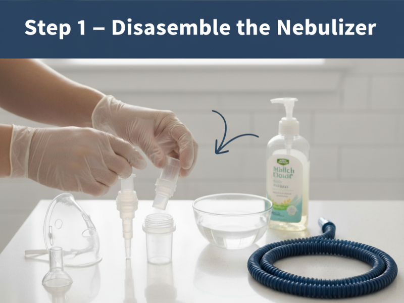 Disassemble the Nebulizer