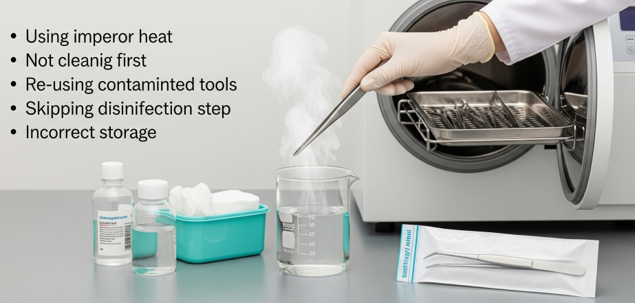 Common Mistakes to Avoid When Sterilizing Tweezers